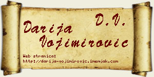 Darija Vojimirović vizit kartica